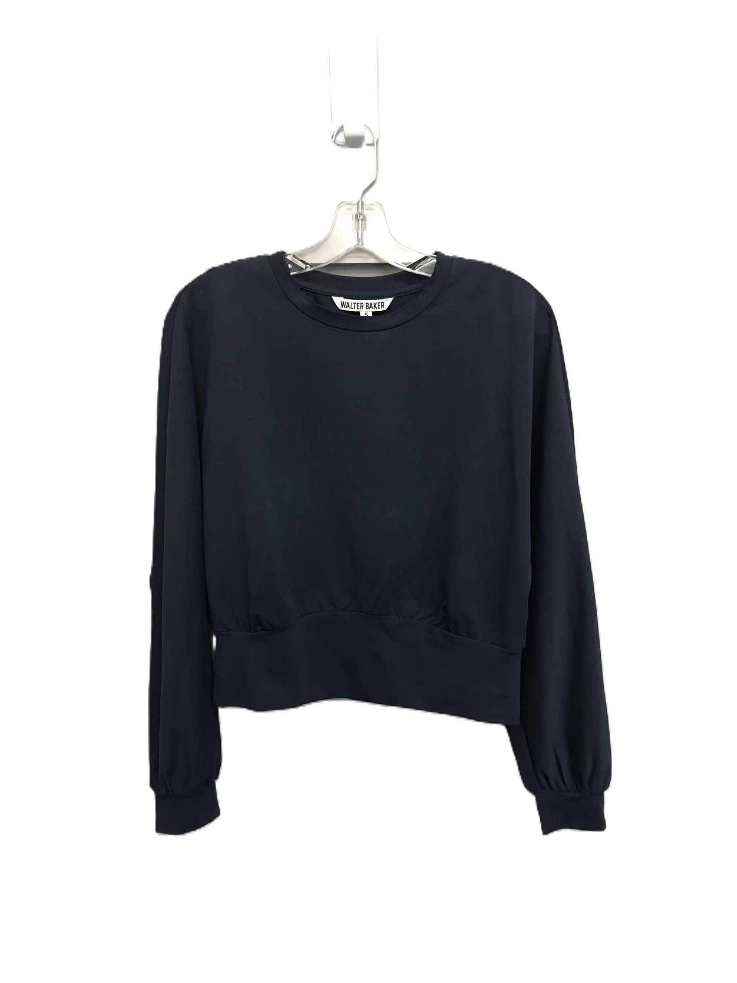 Navy Top Long Sleeve By Walter Baker, Size: S