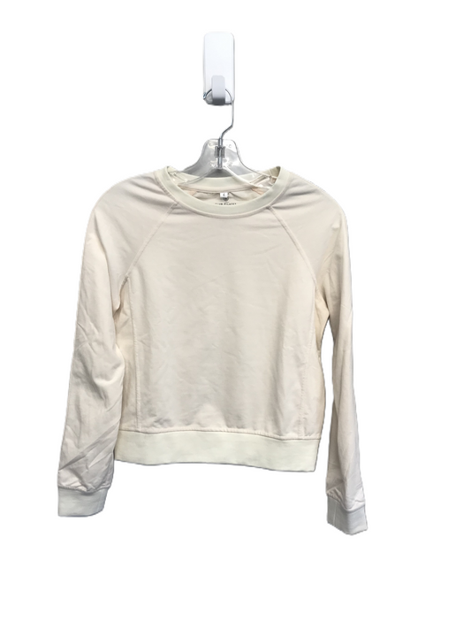 Cream Athletic Sweatshirt Crewneck By Club Pilates Size: S