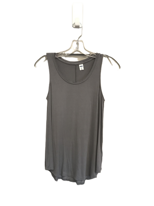 Grey Top Sleeveless Basic By Old Navy, Size: Xs