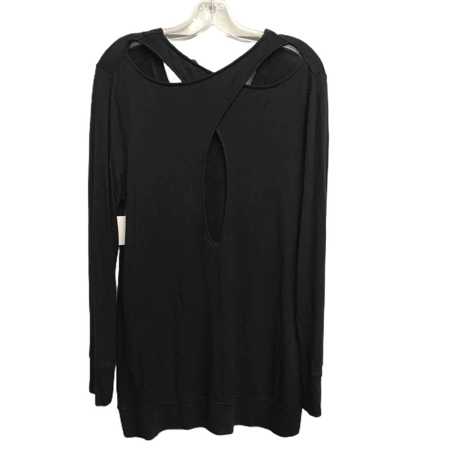 Black Athletic Top Long Sleeve Crewneck By Athleta, Size: M