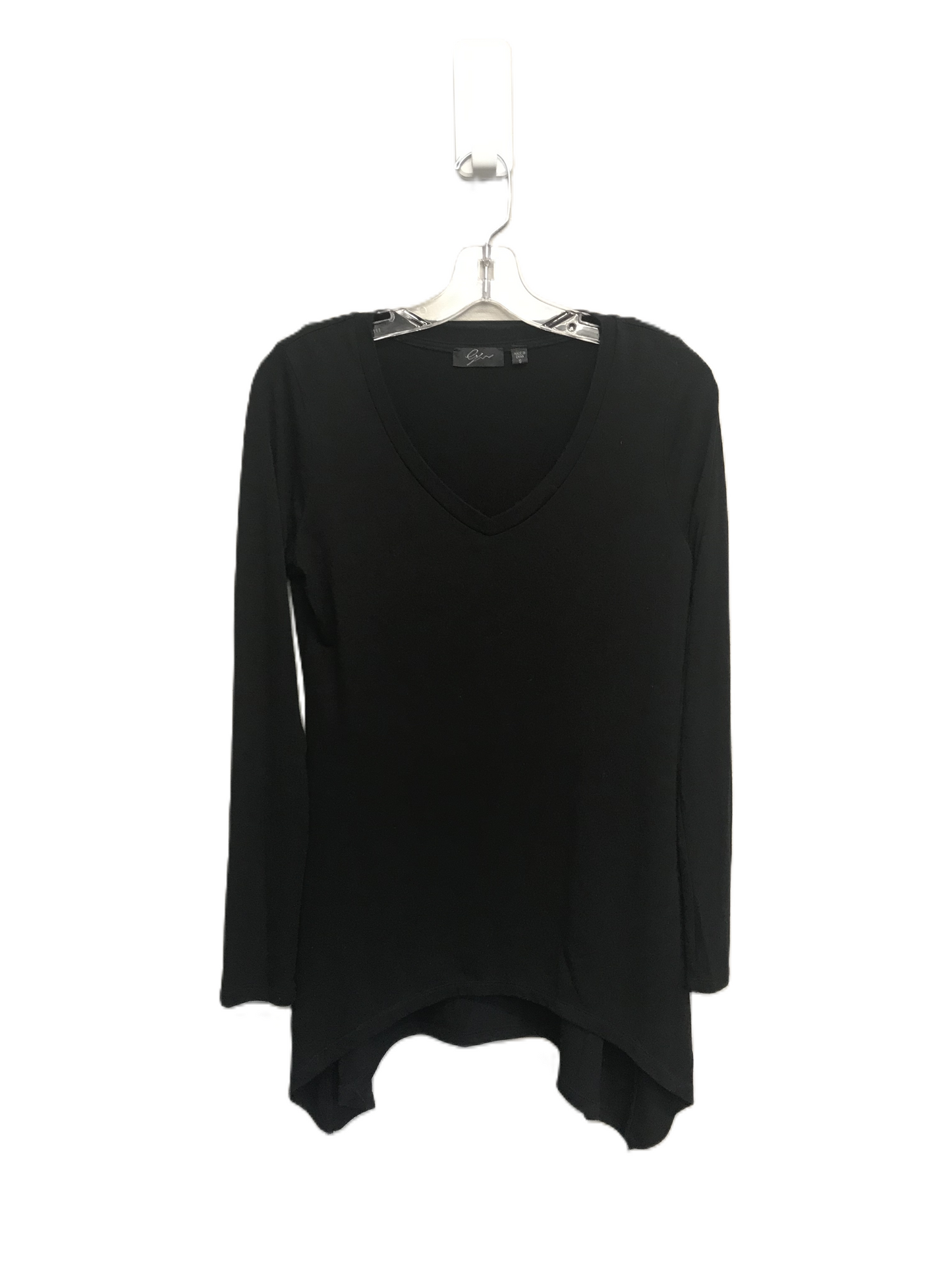 Black Top Long Sleeve By Clothes Mentor Size: S