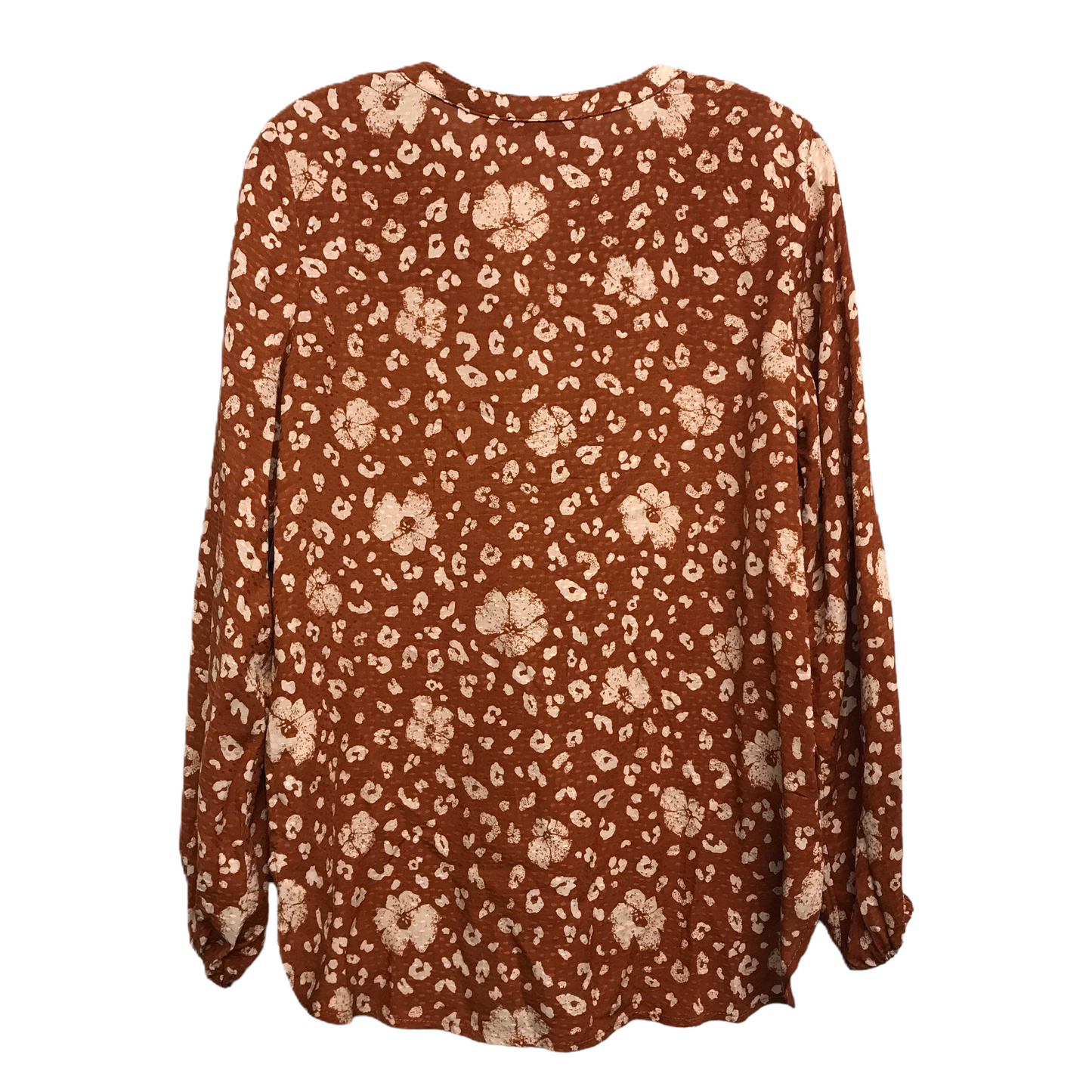 Top Long Sleeve By Doe & Rae In Animal Print, Size: S