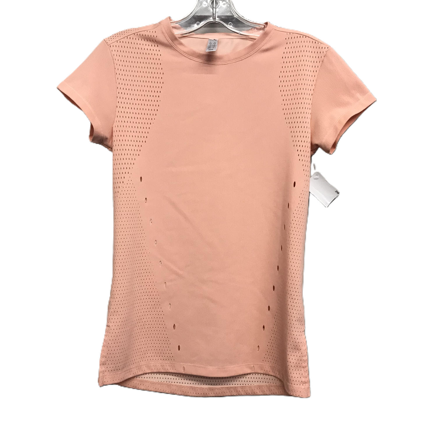 Athletic Top Short Sleeve By Adidas In Peach, Size: Xs