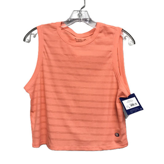 Athletic Tank Top By Champion In Orange, Size: L