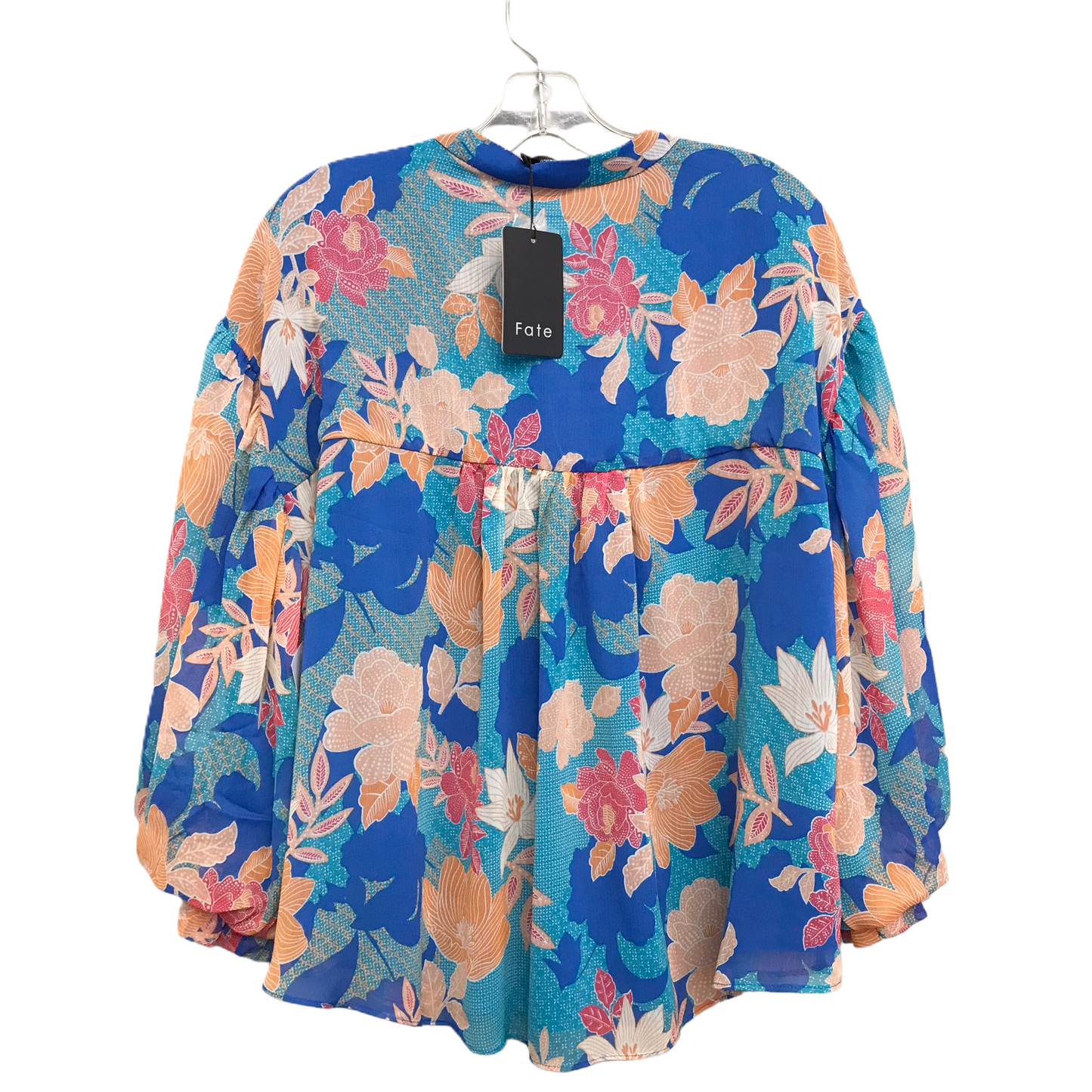 Top Long Sleeve By Fate In Floral Print, Size: M