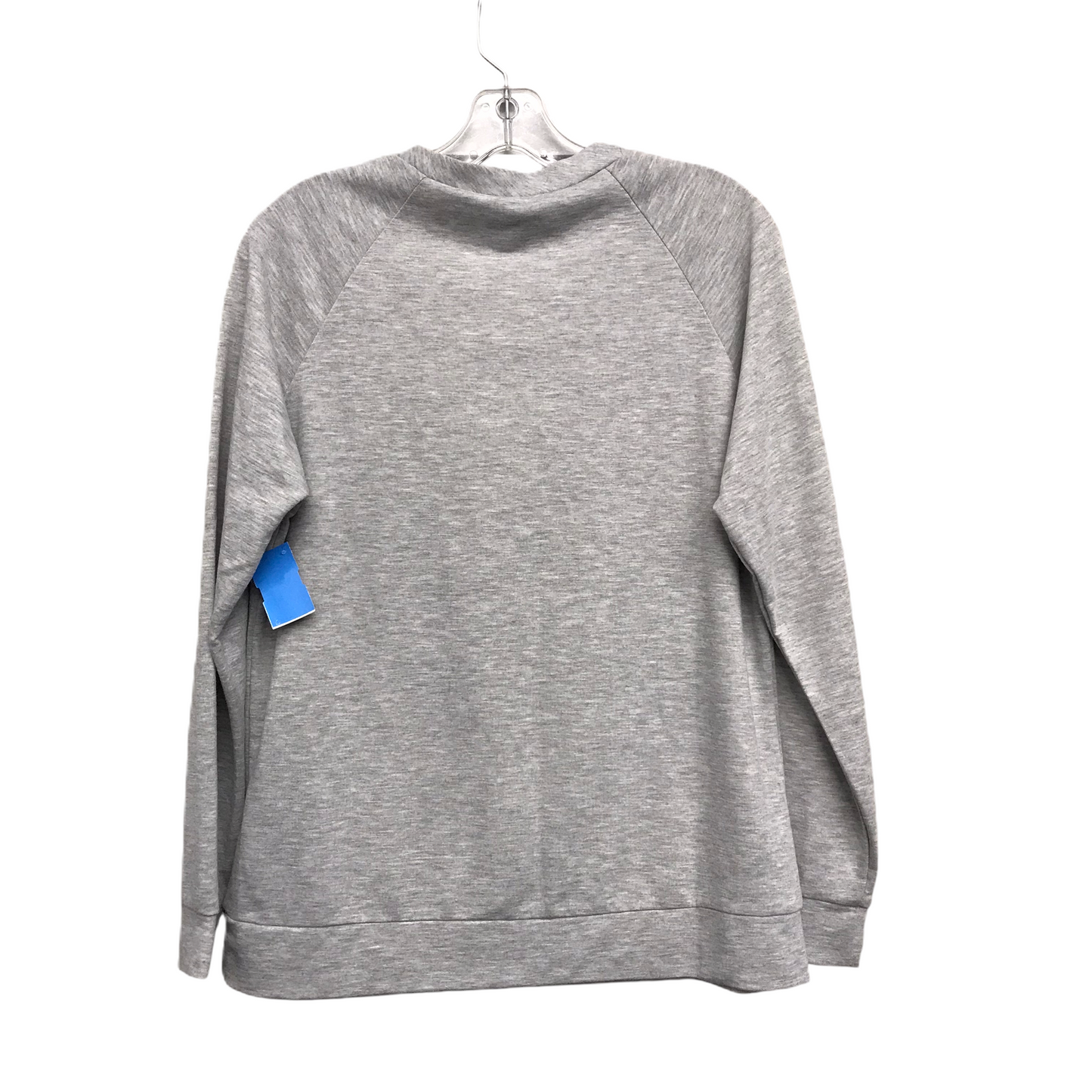 Top Long Sleeve Basic By Rockin Around In Grey, Size: M