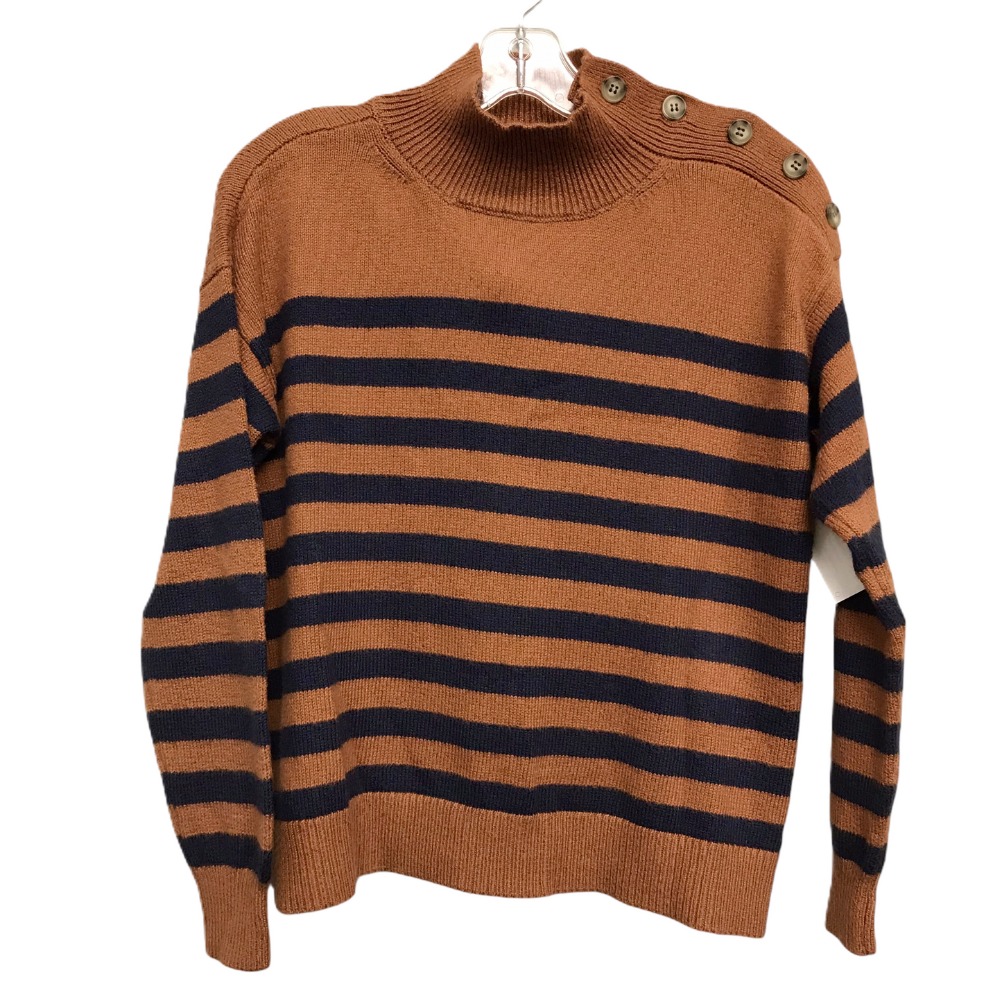 Sweater By Loft In Striped Pattern, Size: M