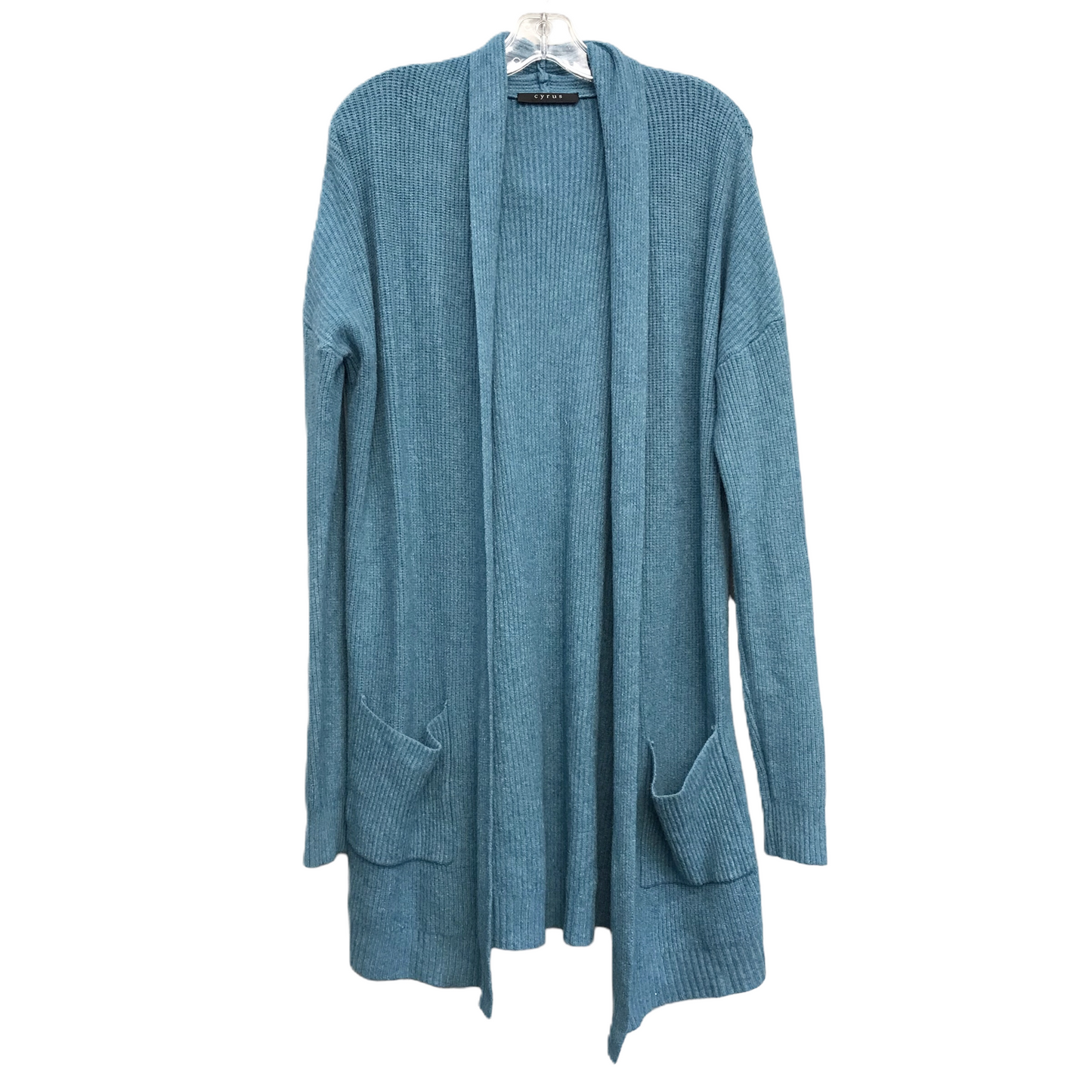 Sweater Cardigan By Cyrus Knits In Blue, Size: Xs