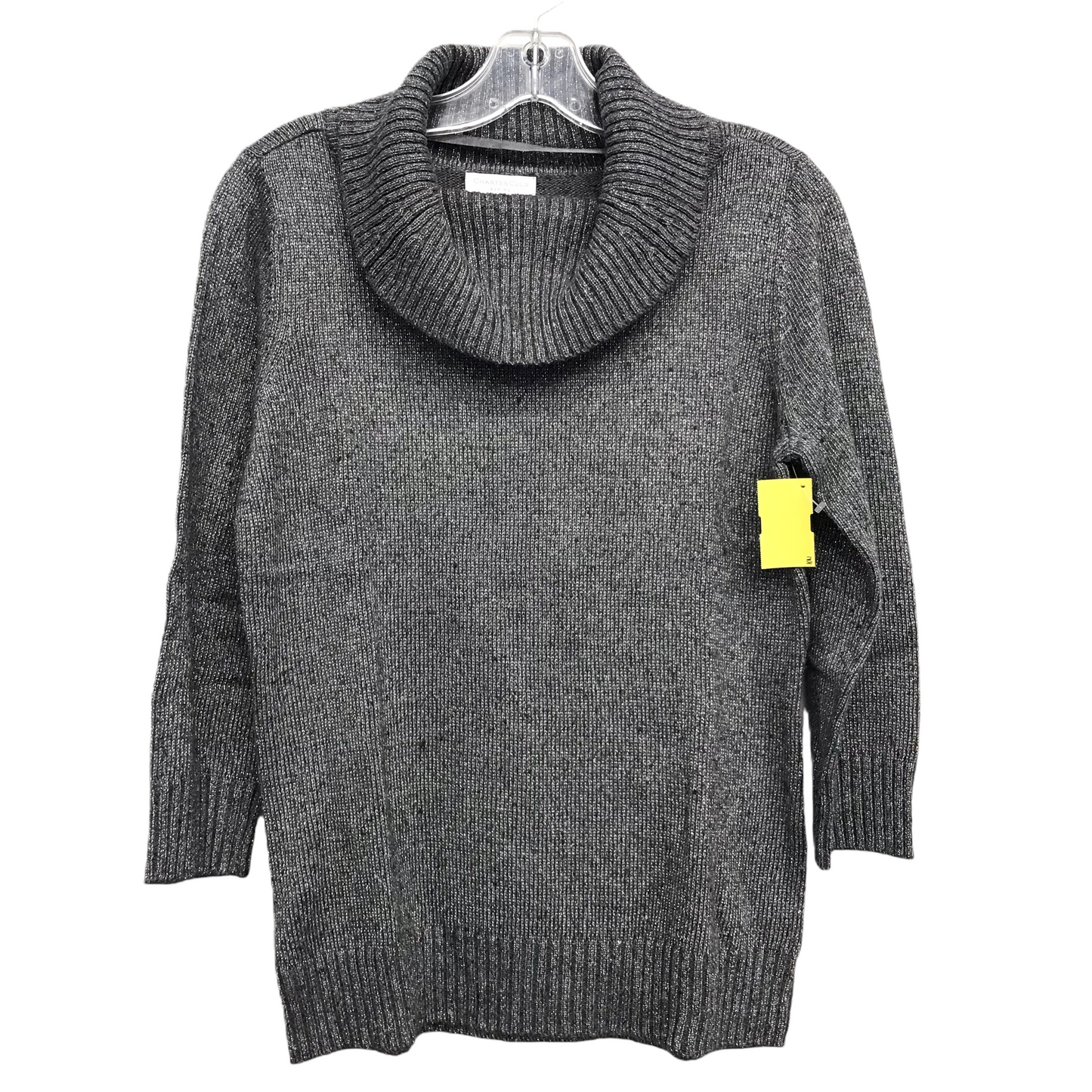 Sweater By Charter Club In Grey, Size: Sp