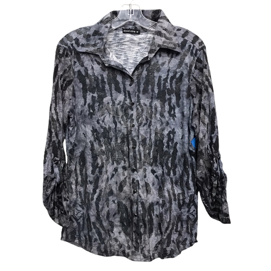 Top Long Sleeve By David Cline In Grey, Size: M