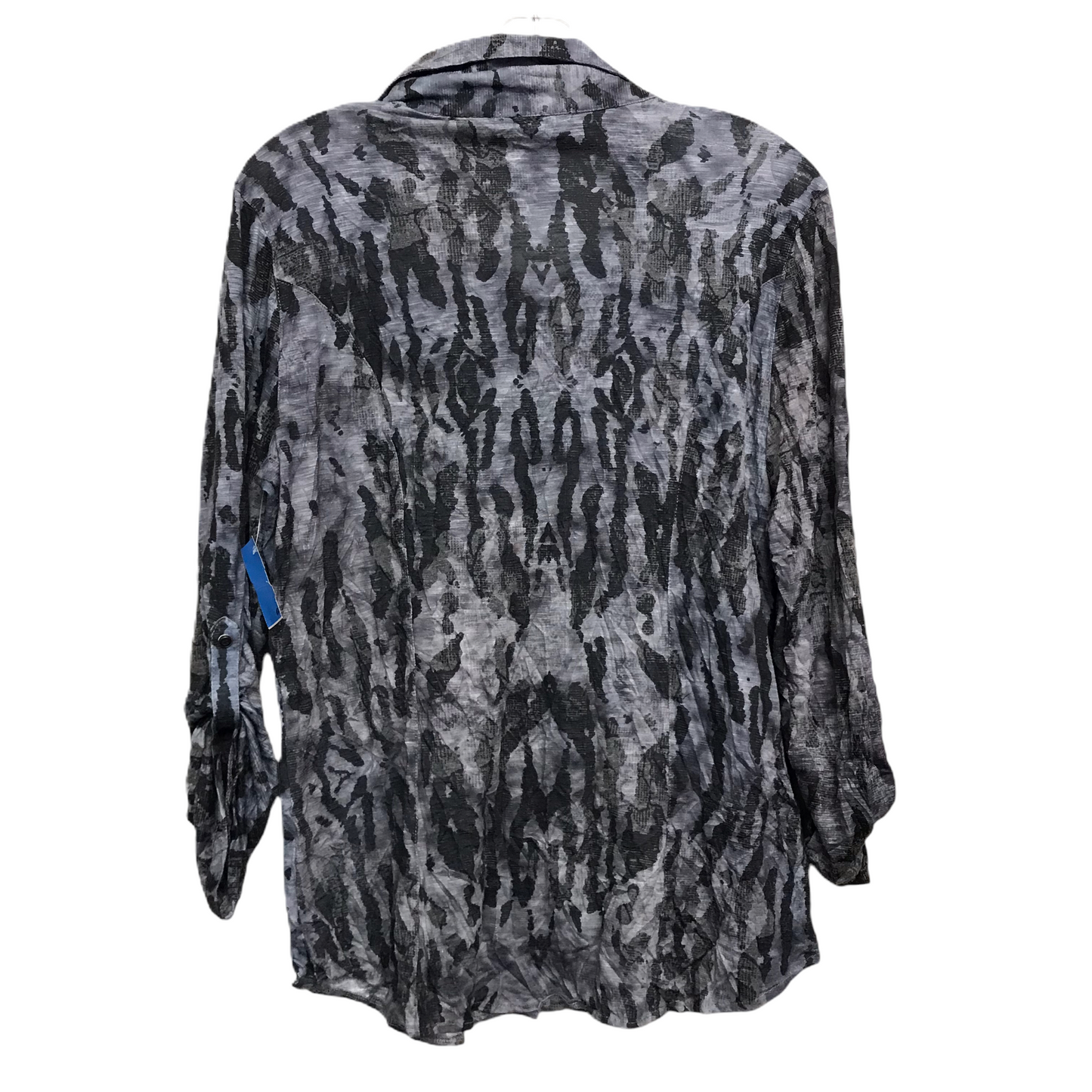 Top Long Sleeve By David Cline In Grey, Size: M