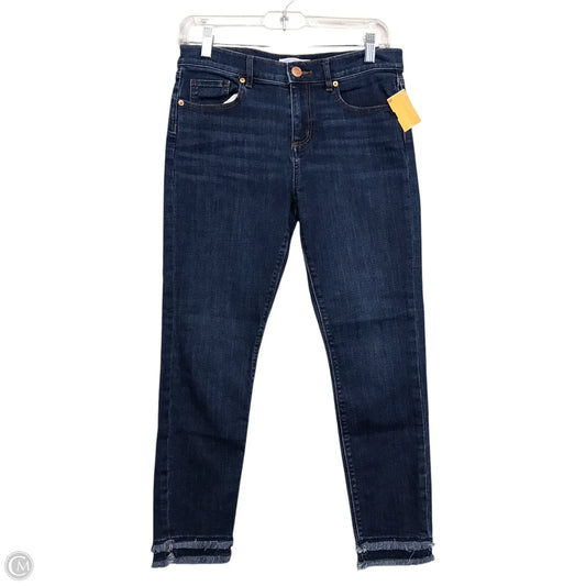 Jeans Skinny By Loft In Blue Denim, Size: 4