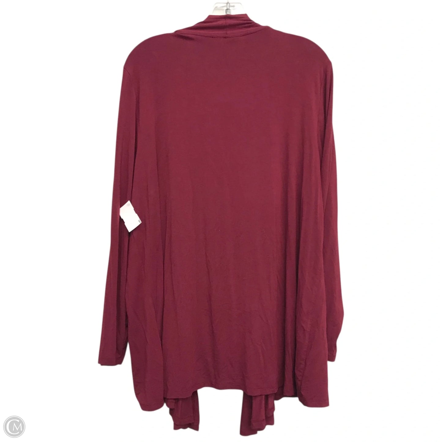 Cardigan By Karen Scott In Maroon, Size: Xlarge