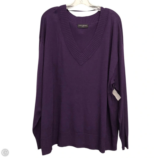 Sweater By Lane Bryant In Purple, Size: 3x