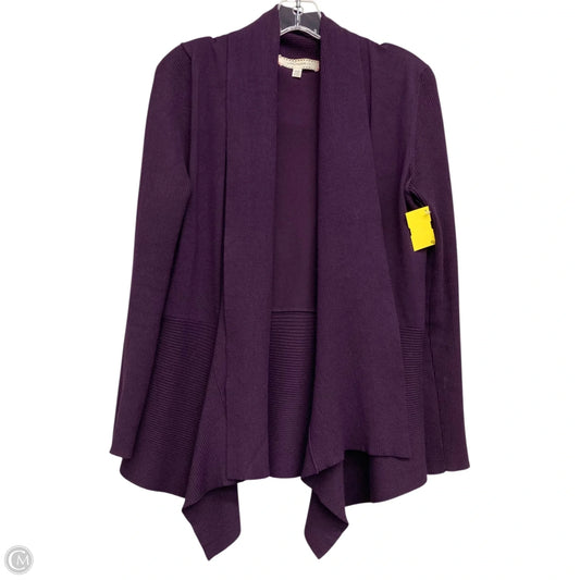 Sweater Cardigan By Pointelle In Purple, Size: M