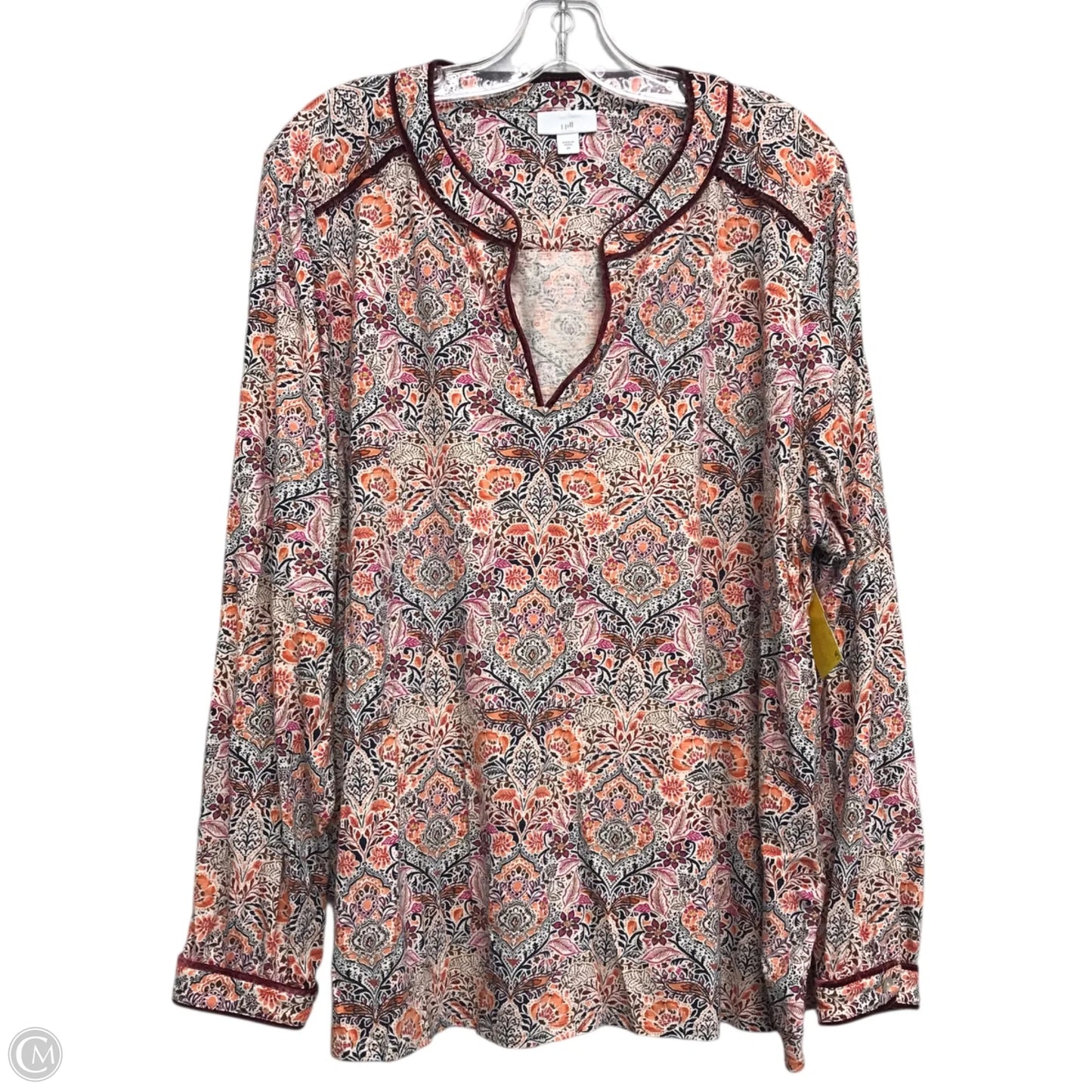 Top Long Sleeve By J. Jill In Multi-colored, Size: 2x