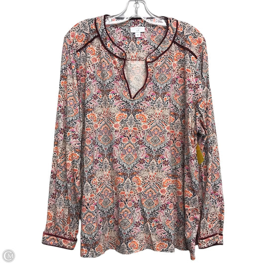 Top Long Sleeve By J. Jill In Multi-colored, Size: 2x