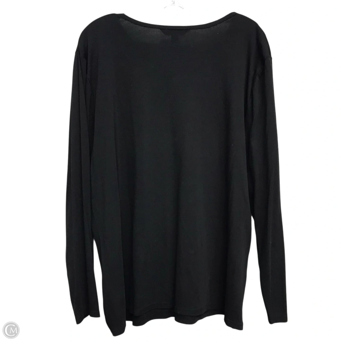 Top Long Sleeve By Lauren By Ralph Lauren In Black, Size: 3x