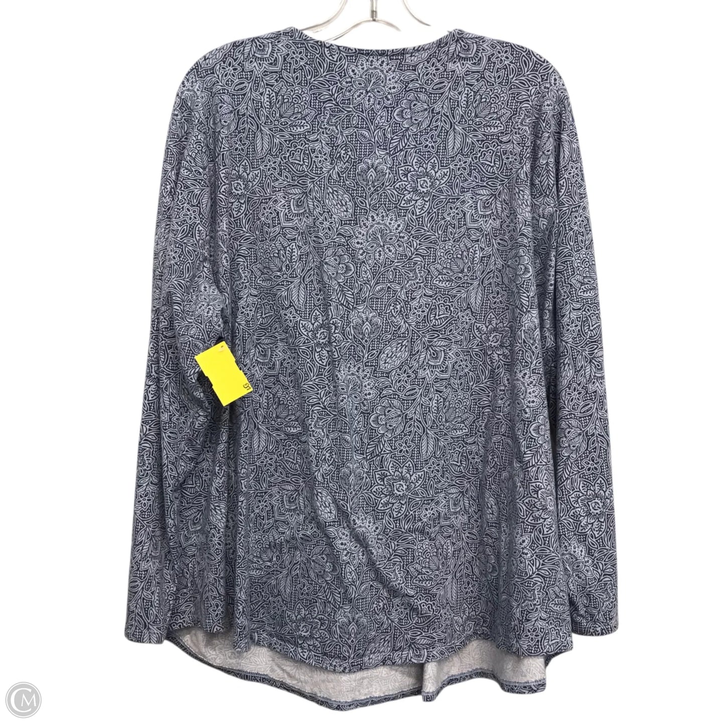 Top Long Sleeve Basic By Pure Jill In Blue, Size: 2x