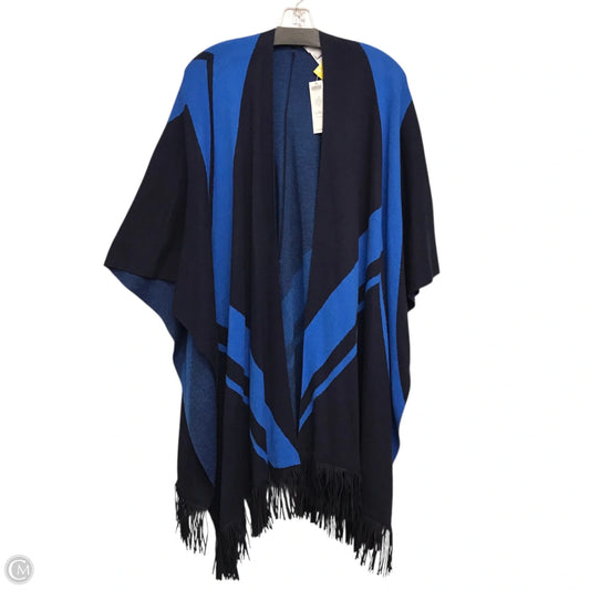 Shawl By Chicos In Black & Blue, Size: L