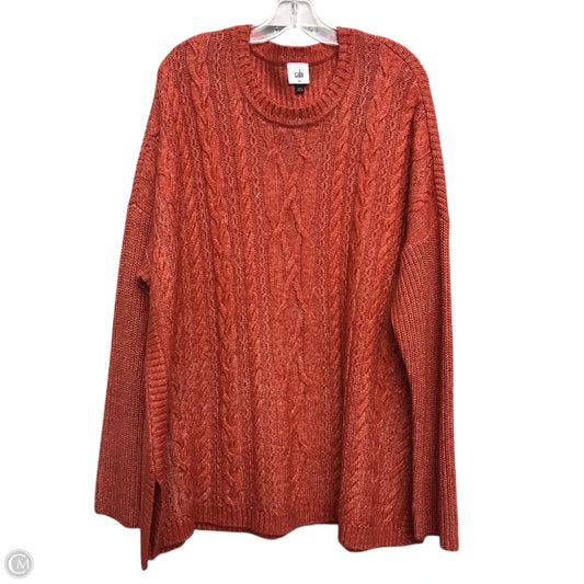 Sweater By Cabi In Orange, Size: Xl