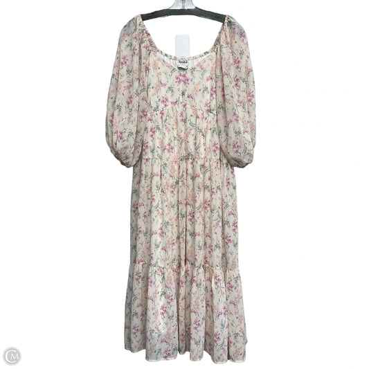 Dress Casual Maxi By Arula In Floral Print, Size: Xl