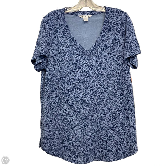 Athletic Top Short Sleeve By Athleta In Blue, Size: L
