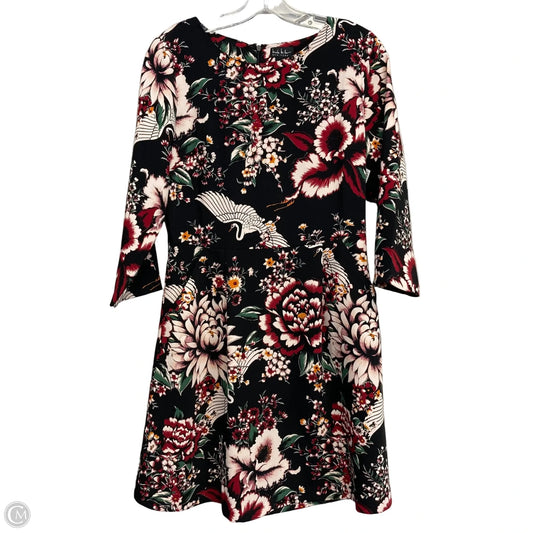 Dress Casual Short By Nicole Miller In Floral Print, Size: S