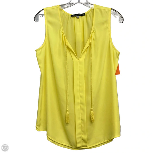 Top Sleeveless By Rose And Olive In Yellow, Size: L