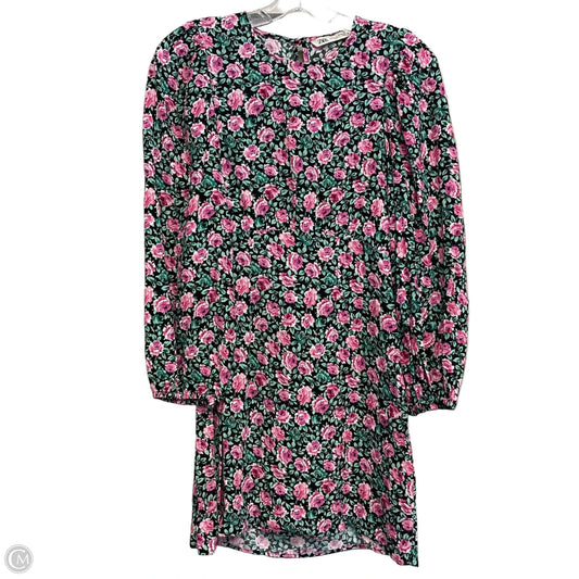 Dress Casual Short By Zara In Floral Print, Size: Xs