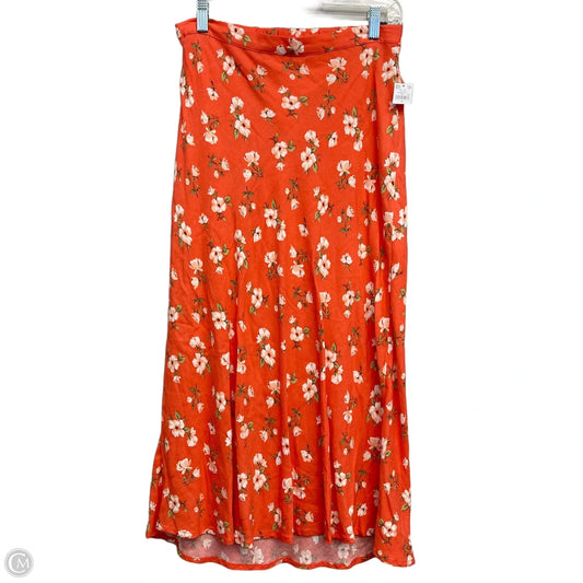 Skirt Midi By Old Navy In Floral Print, Size: 4