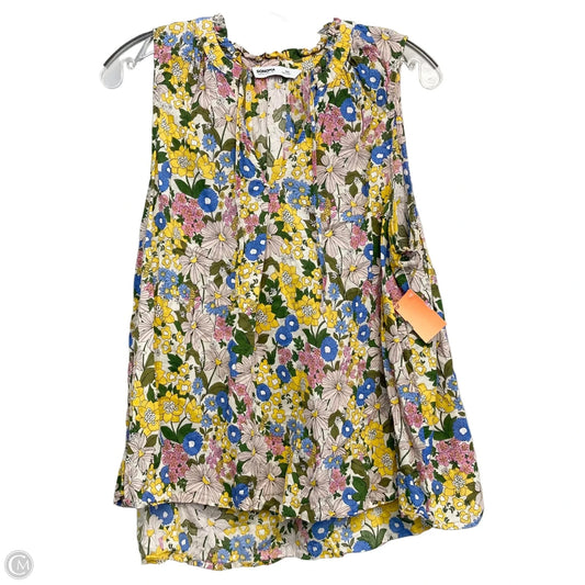 Top Sleeveless By Sonoma In Floral Print, Size: 1x