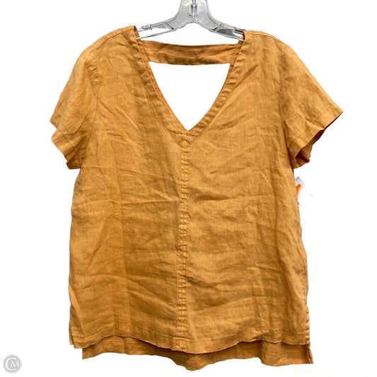 Top Short Sleeve By C And C In Orange, Size: L