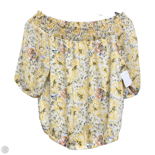 Top Short Sleeve By Joie In Floral Print, Size: S