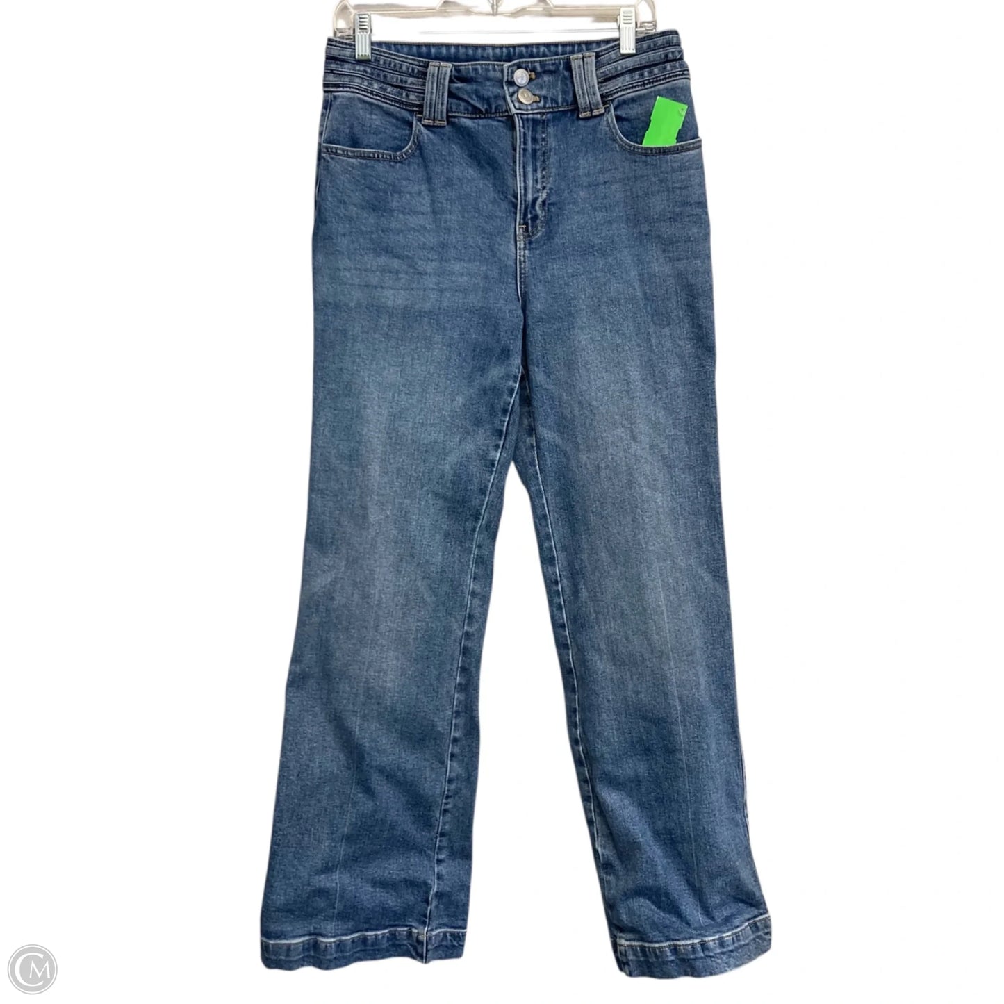 Jeans Flared By Talbots In Blue Denim, Size: 8