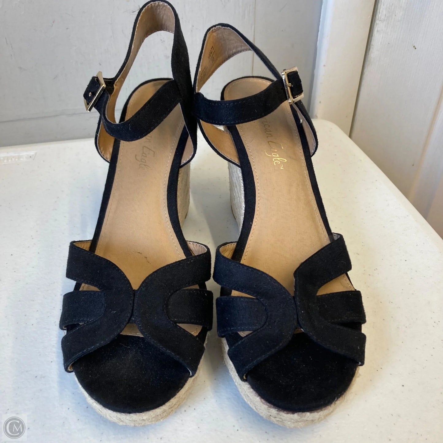 Shoes Heels Wedge By American Eagle In Black, Size: 8.5