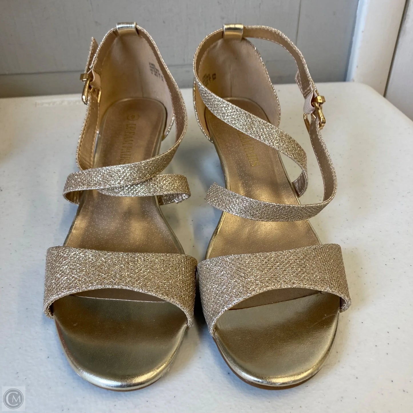 Shoes Heels Wedge By Dream Pairs In Gold, Size: 9