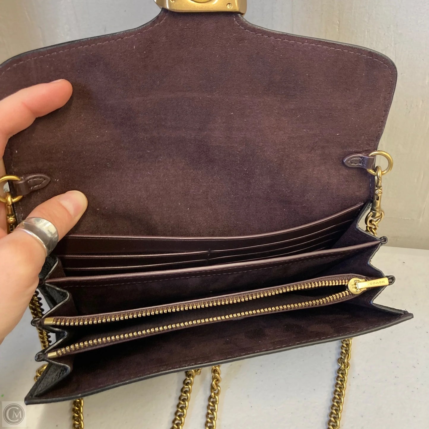 Crossbody Designer By Coach, Size: Small