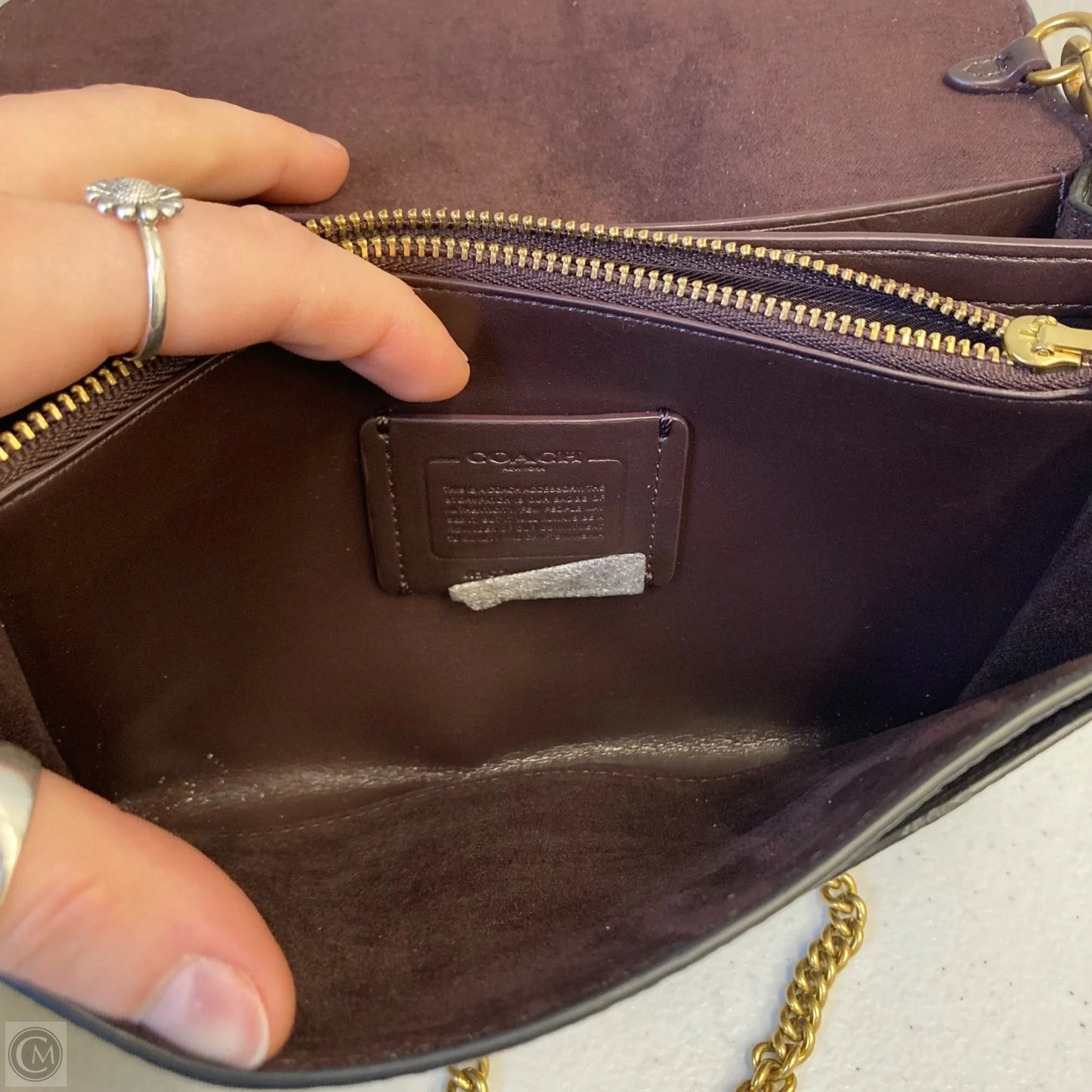 Crossbody Designer By Coach, Size: Small