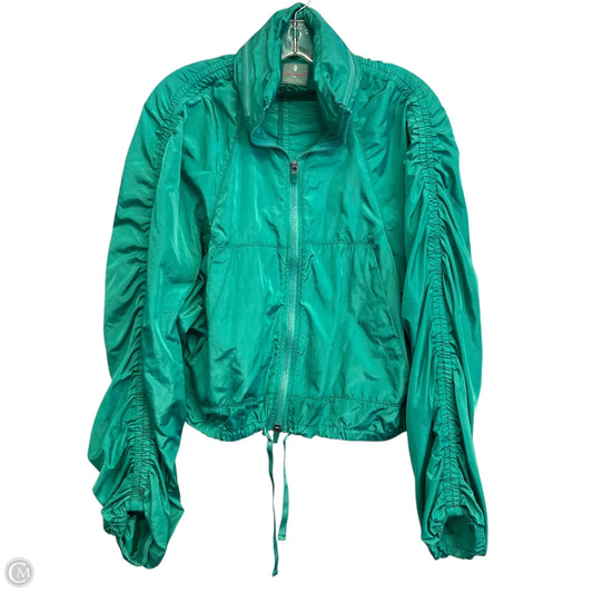 Jacket Windbreaker By Free People In Green, Size: Xs