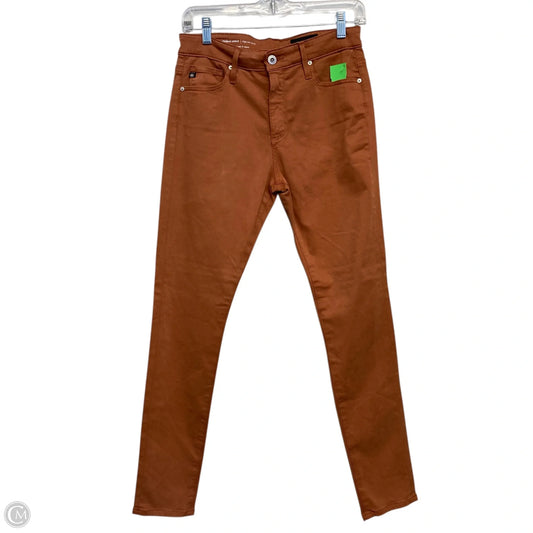 Jeans Skinny By Ag Jeans In Brown, Size: 4