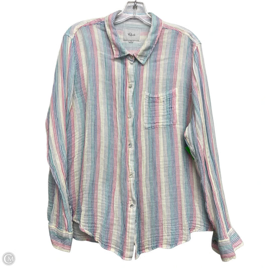 Top Long Sleeve By Rails In Striped Pattern, Size: 1x