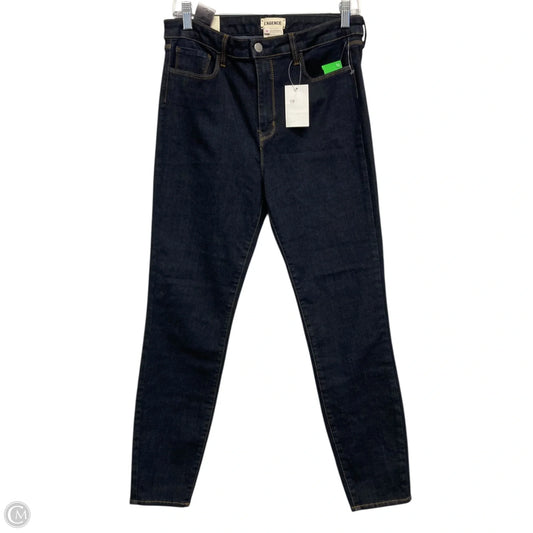 Jeans Straight By L Agence In Blue Denim, Size: 12