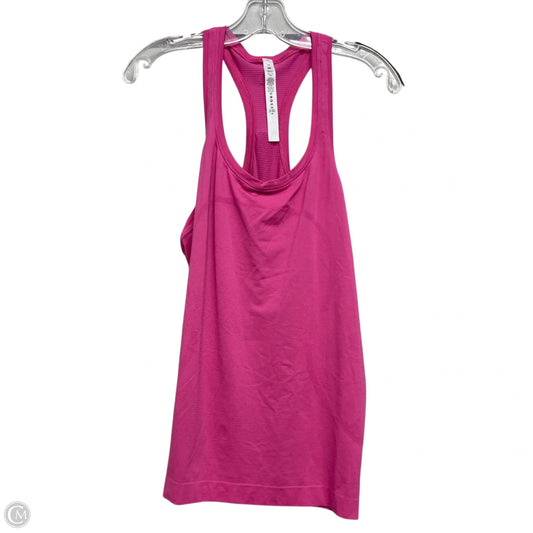 Athletic Tank Top By Lululemon In Pink, Size: L