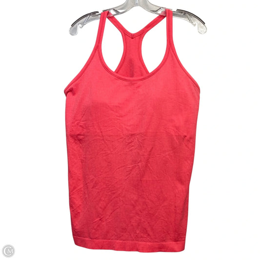 Athletic Tank Top By Lululemon In Pink, Size: Xl
