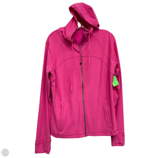 Athletic Jacket By Lululemon In Pink, Size: Xl
