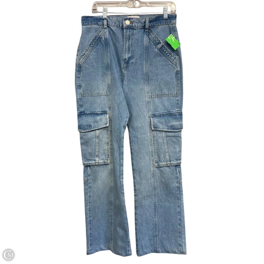 Jeans Straight By Frame In Blue Denim, Size: 8