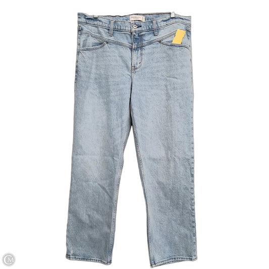 Jeans Straight By Abercrombie And Fitch In Blue Denim, Size: 14