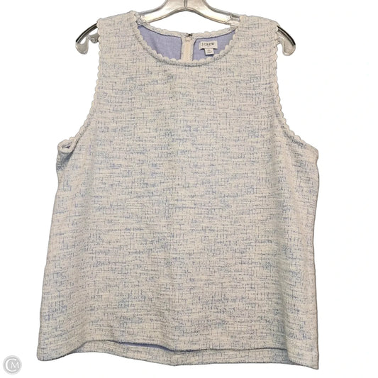 Top Sleeveless By J. Crew In Blue & Cream, Size: Xl