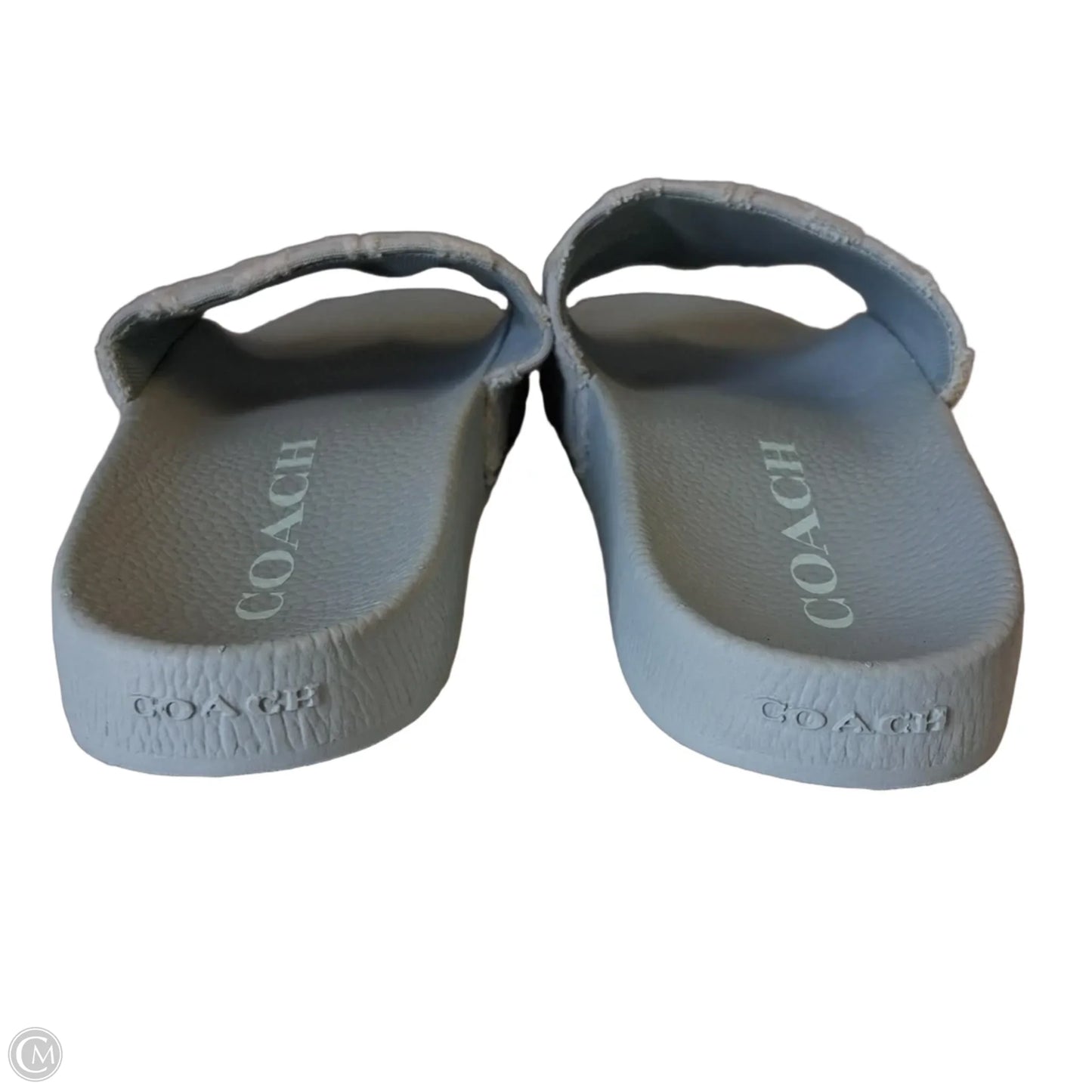 Sandals Designer By Coach In Teal, Size: 8
